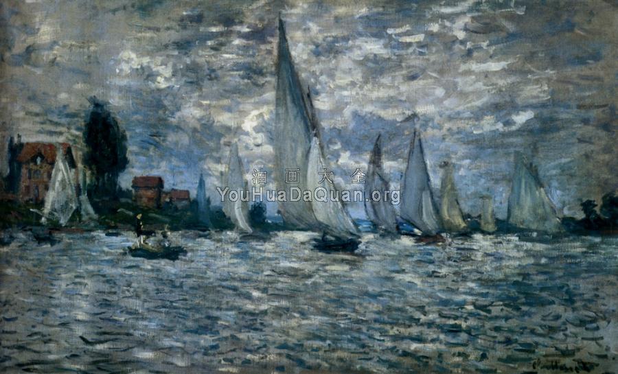 The Boats: Regatta At Argenteuil - 克劳德·莫奈